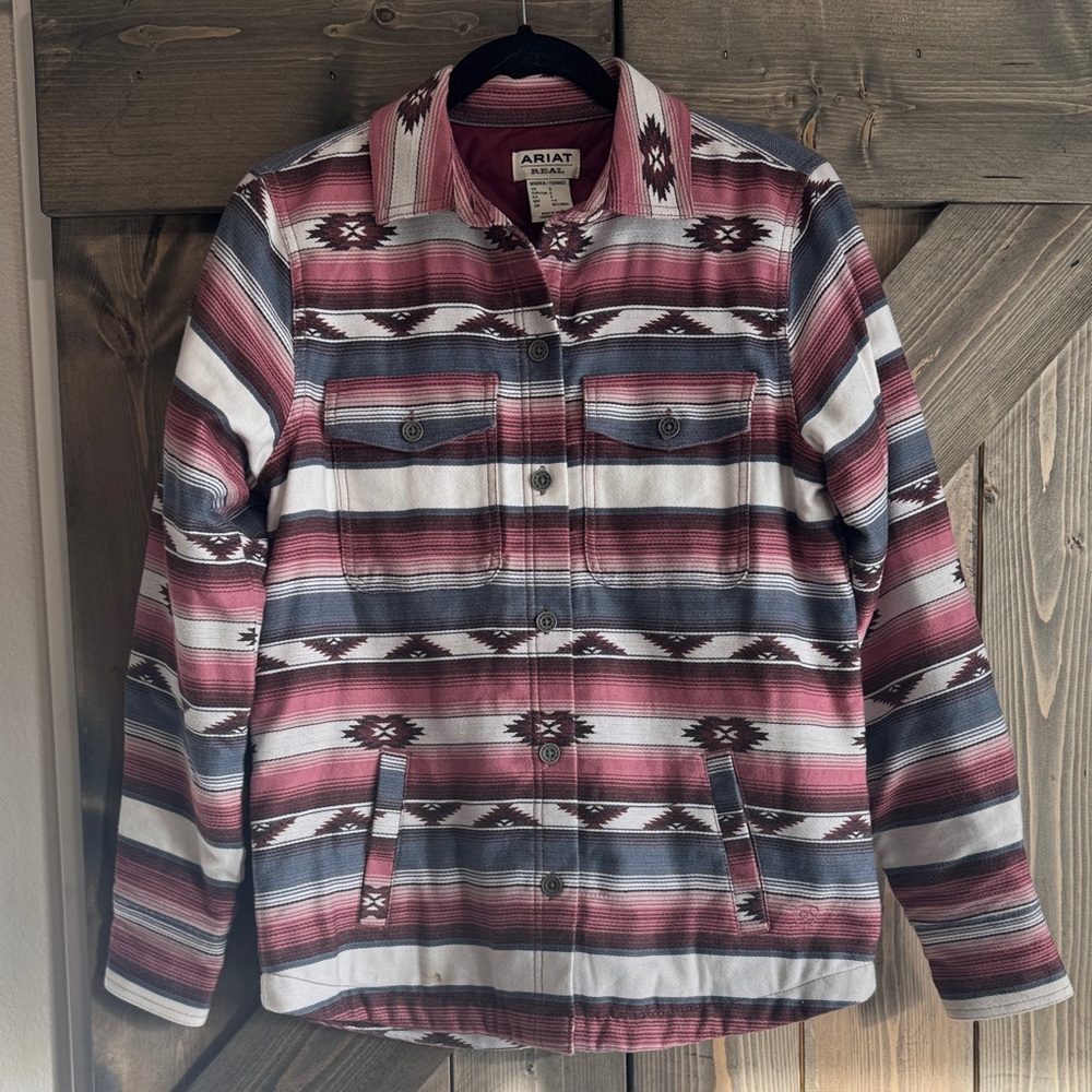 Ariat Women’s Striped Pink and Blue Jacket